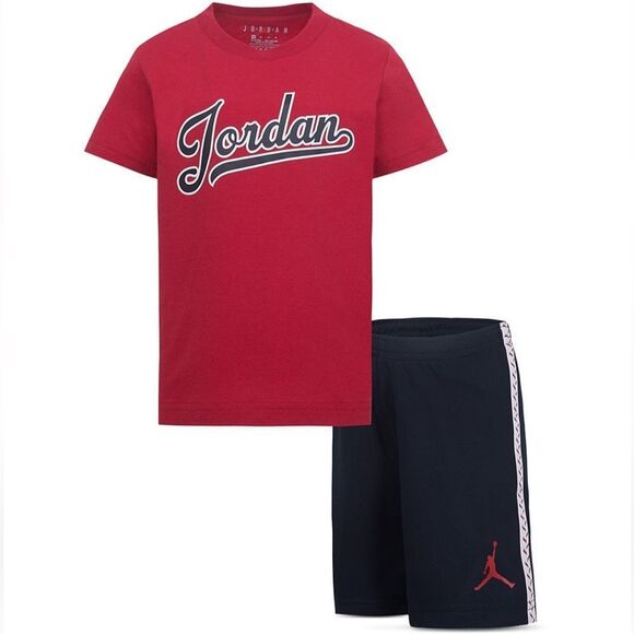 NWT Boys' MJ Flight Tee & Mesh Shorts Set - Picture 2 of 13